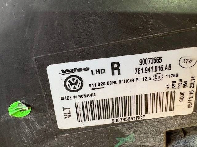 Frontscheinwerfer VW T6 7E1941016 Rechts Scheinwerfer Headlight