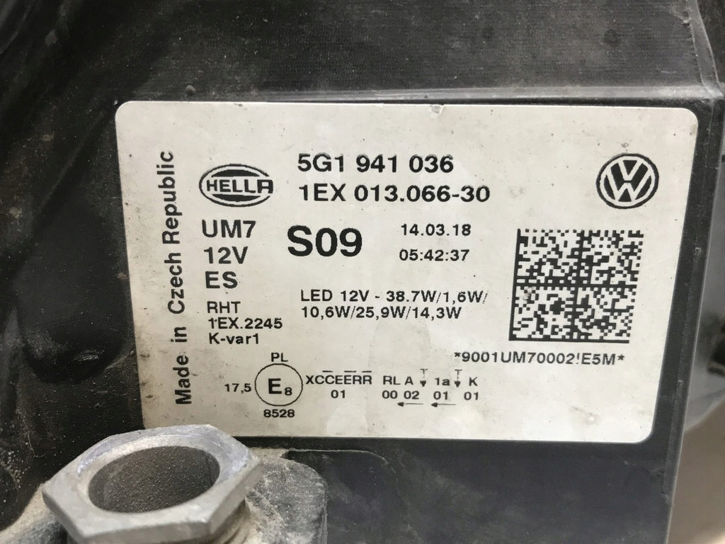 Frontscheinwerfer VW Golf VII 5G1941036 Full LED Rechts Scheinwerfer Headlight SCH4693822362at