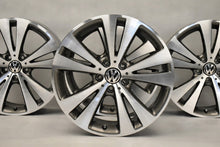 Load image into Gallery viewer, 4x Alufelge 18 Zoll 8.0&quot; 5x112 44ET Glanz Graphit 3C0601025 Mg Passat Rim Wheel