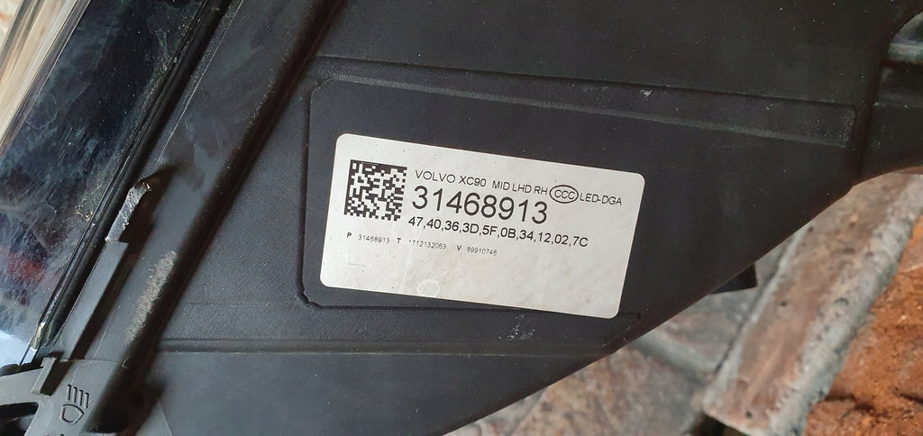Frontscheinwerfer Volvo Xc90 II 31468913 Rechts Scheinwerfer Headlight