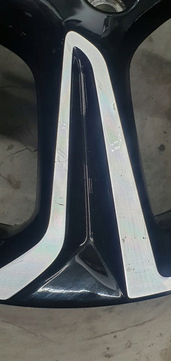 1x Alufelge 17 Zoll 7.0" 4x108 38ET Glanz Schwarz 39182183 Opel Corsa F FEL8301767144tc