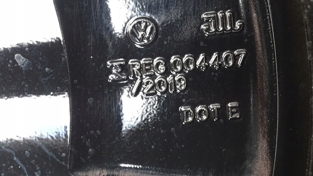 1x Alufelge 19 Zoll 8.0" 5x112 45ET Glanz Schwarz 11A601025 VW Rim Wheel FEL5921334616ad