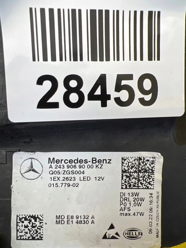 Frontscheinwerfer Mercedes-Benz Eqa Eqb A2439069000 LED Rechts Headlight SCH9101521957pb