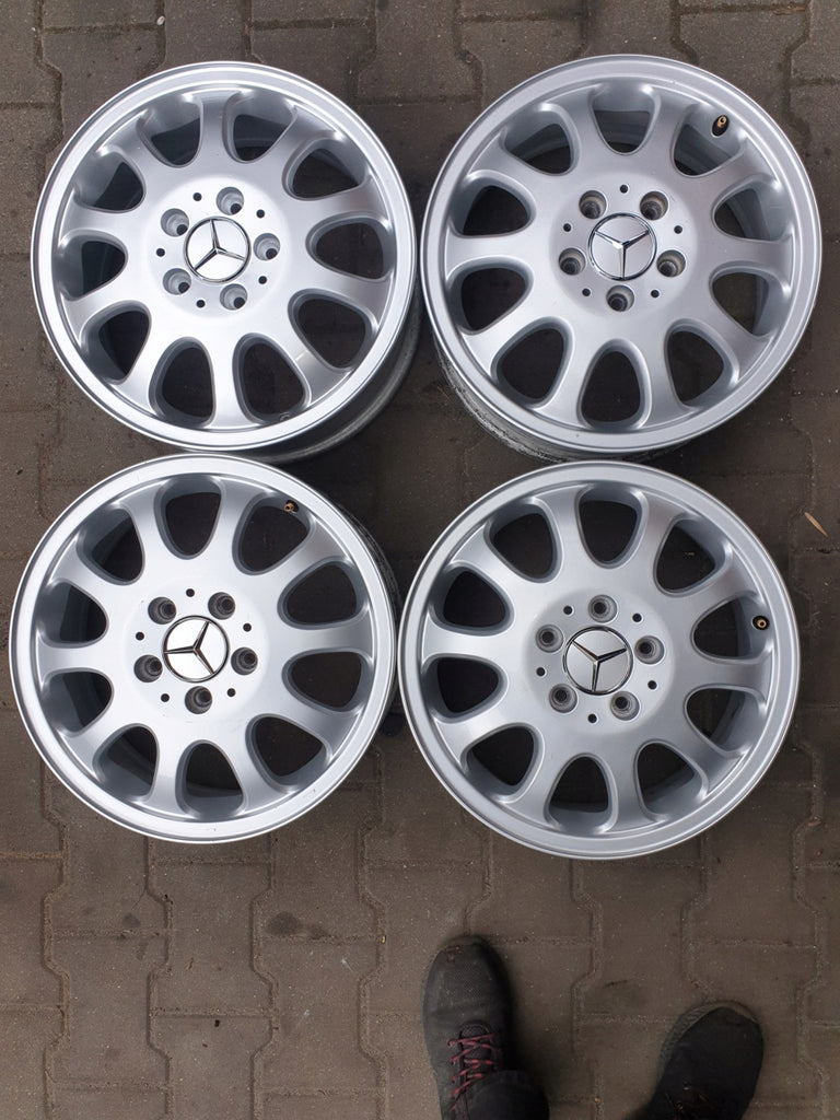 4x Alufelge 16 Zoll 5.5" 5x112 54ET Glanz Silber A1634011602 Mercedes-Benz FEL1256350720ep