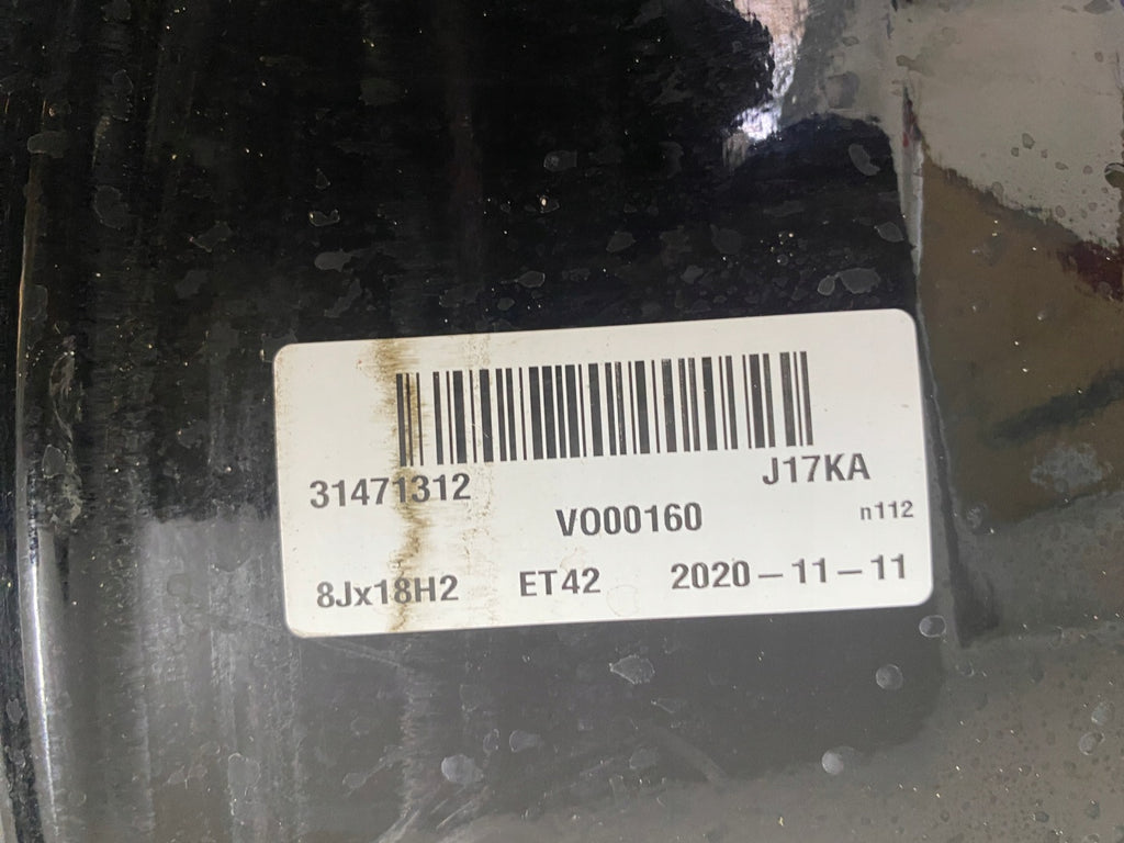 1x Alufelge 18 Zoll 8.0" 5x108 42ET Glanz Schwarz 31471312 Volvo V60 Rim Wheel FEL9861374185gq