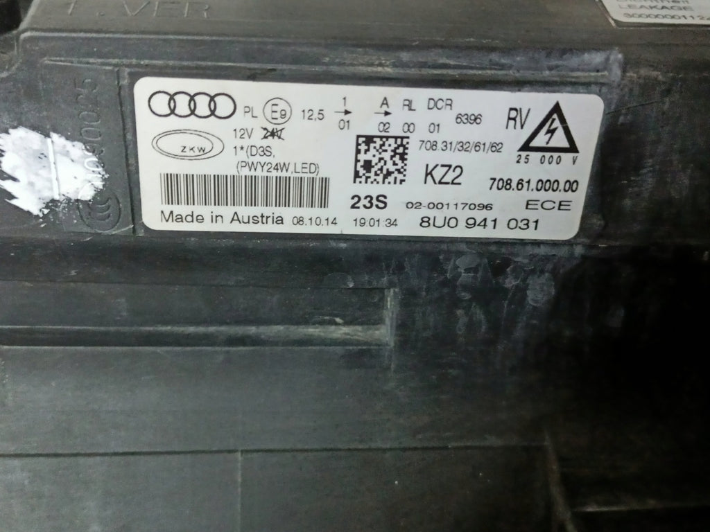 Frontscheinwerfer Audi Q3 8U0941031 Xenon Links Scheinwerfer Headlight SCH8714771958er