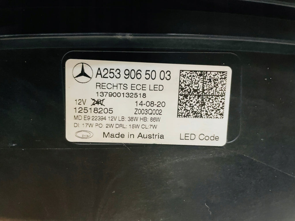 Frontscheinwerfer Mercedes-Benz Glc A2539065003 LED Rechts Headlight SCH4000458198qt