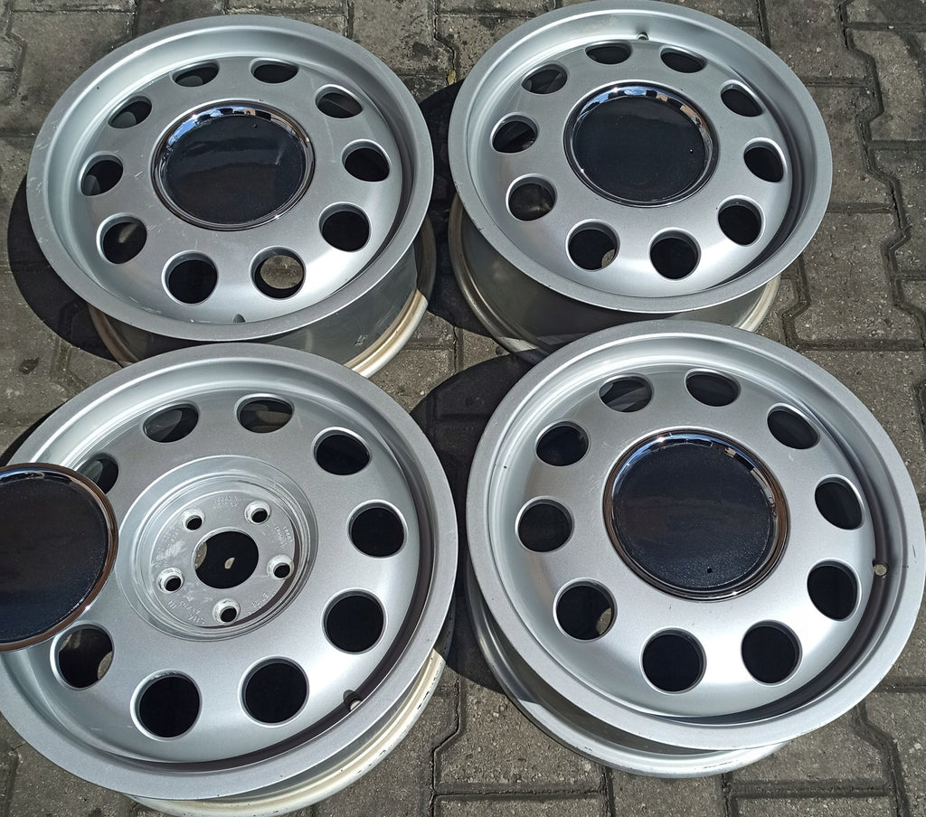 4x Alufelge 15 Zoll 6.0" 5x100 38ET Glanz Silber 8LO601025E Audi Rim Wheel