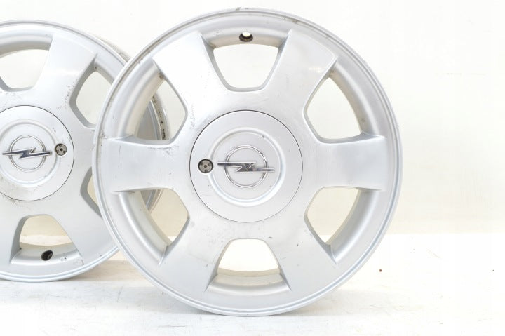 4x Alufelge 14 Zoll 4.5" 4x100 45ET Silber Opel Rim Wheel FEL4627249591sz