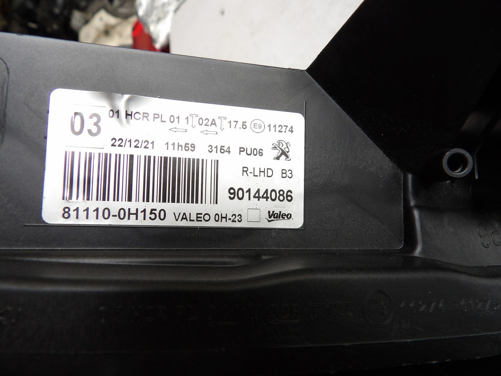 Frontscheinwerfer Peugeot 108 90144086 Rechts Scheinwerfer Headlight