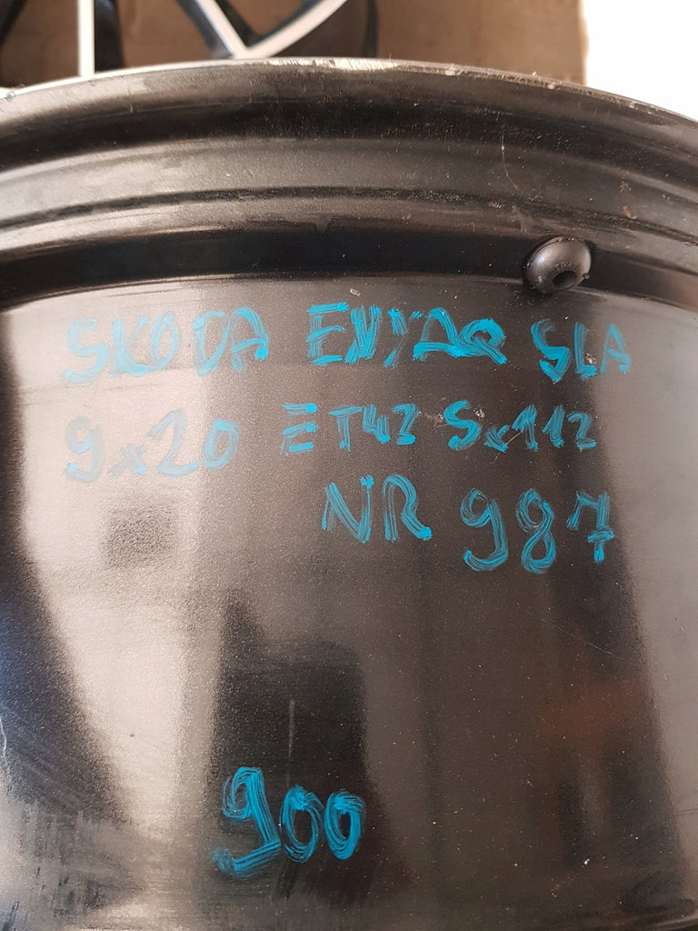 1x Alufelge 21 Zoll 9.0" 5x112 42ET Glanz Graphit 5LA601025BM Mg Enyaq Rim Wheel