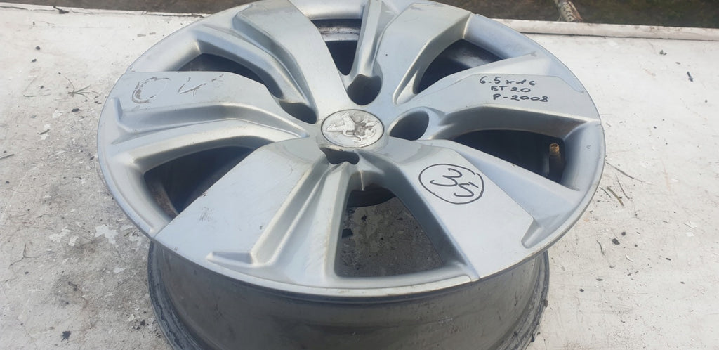 1x Alufelge 16 Zoll 6.5" 4x108 20ET Glanz Graphit 9678398177 Peugeot 2008 FEL4279319219iq