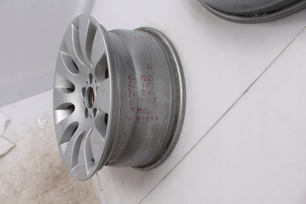 4x Alufelge 18 Zoll 8.0" 5x120 24ET Glanz Silber 6753237 BMW Rim Wheel FEL1796502304kh