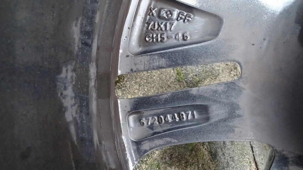 1x Alufelge 17 Zoll 7.0" 5x108 46ET Glanz Silber 672044871 Mg Grandland X