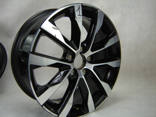 1x Alufelge 17 Zoll 7.0" 5x108 50ET Glanz Schwarz 31650337 Volvo V60 V40