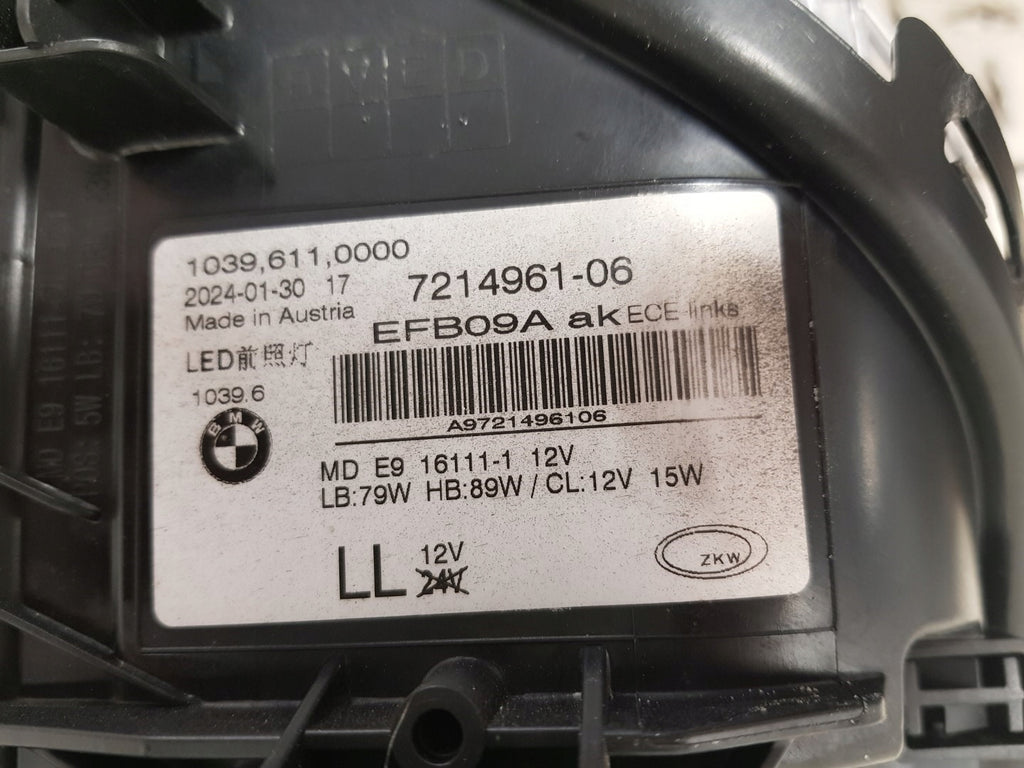 Frontscheinwerfer BMW 5 G31 G30 7214961-06 Full LED Rechts oder Links SCH2700553794uv