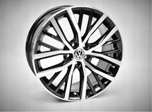 Laden Sie das Bild in den Galerie-Viewer, 4x Alufelge 17 Zoll 7.5" 5x100 44ET Glanz Schwarz 6C0601025K VW Polo Rim Wheel FEL1672899425mt
