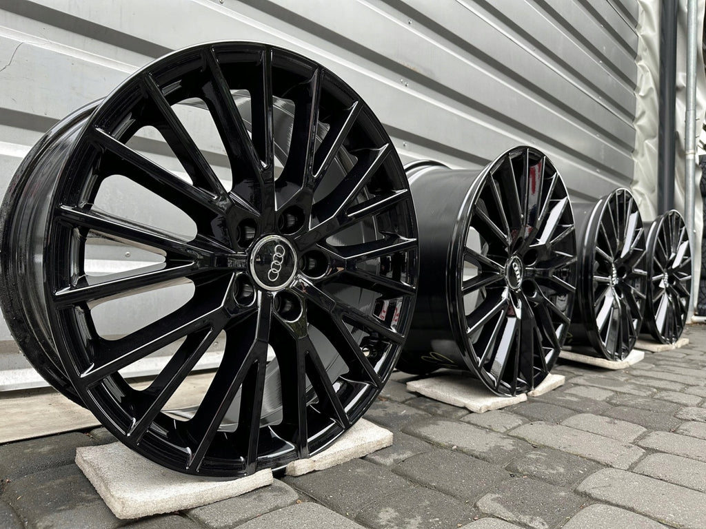 4x Alufelge 18 Zoll 8.5" 5x112 50ET Matt Silber Audi A3 Rim Wheel FEL6350665650dw