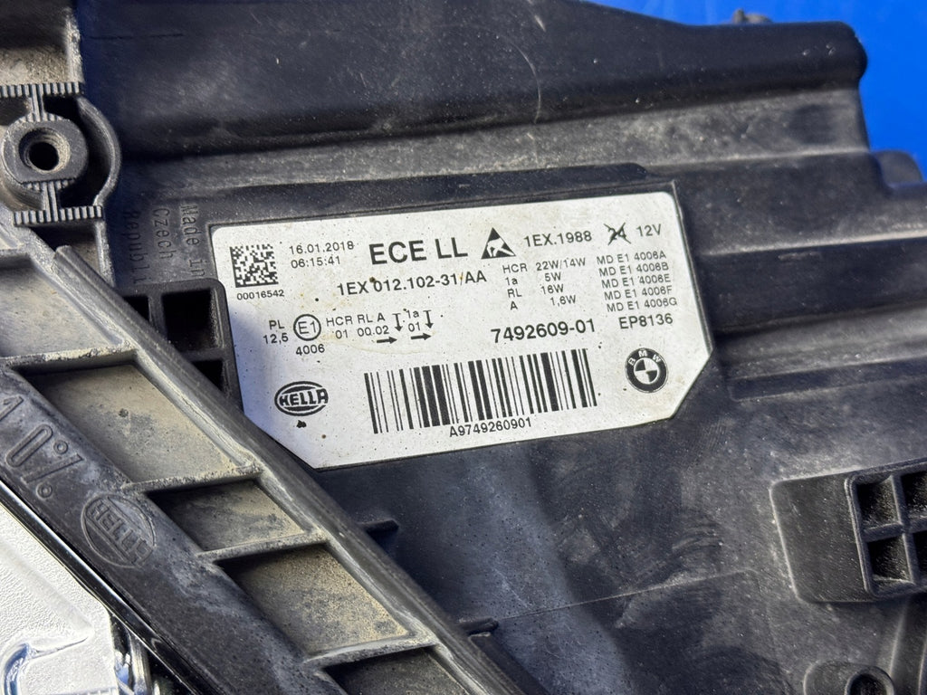 Frontscheinwerfer BMW F30 F31 7492609-01 Full LED Links Scheinwerfer Headlight SCH5490219389jf