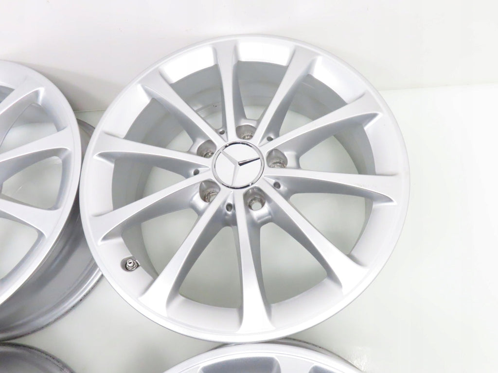 4x Alufelge 17 Zoll 6.5" 5x112 44ET Glanz Silber A1774010300 Mercedes-Benz W177 FEL2152078447py
