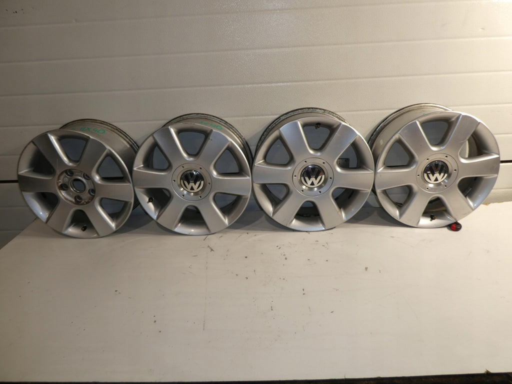 4x Alufelge 16 Zoll 6.5" 5x112 50ET Glanz Silber 1T0601025C VW Touran Rim Wheel FEL8805388623fv