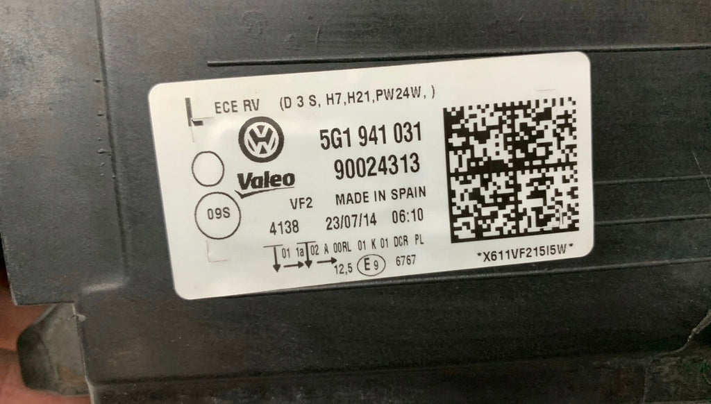 Frontscheinwerfer VW Golf VII 5G1941031 Xenon Links Scheinwerfer Headlight SCH8448469378yo