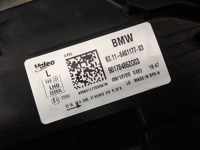 Frontscheinwerfer BMW X1 F48 5A01177-03 Full LED Links Scheinwerfer Headlight SCH2247734018ne