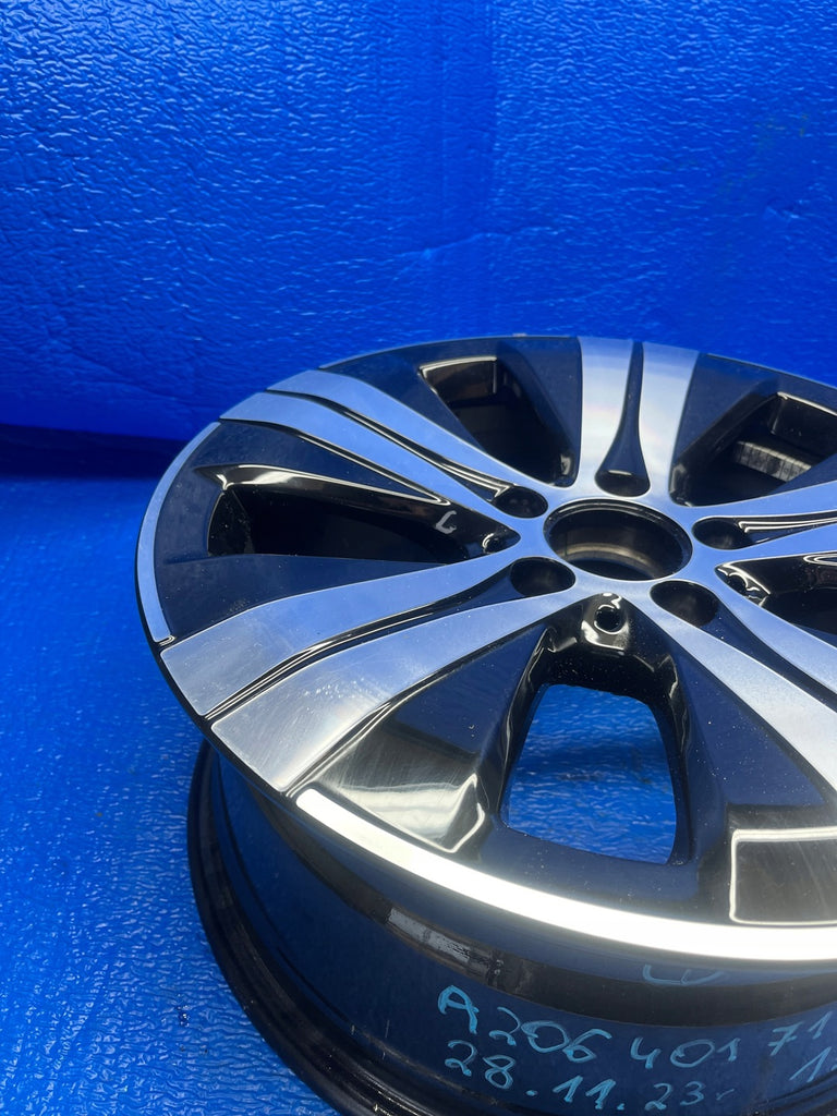 1x Alufelge 17 Zoll 7.0" 5x112 44ET Glanz Schwarz A2064017100 Mercedes-Benz W206