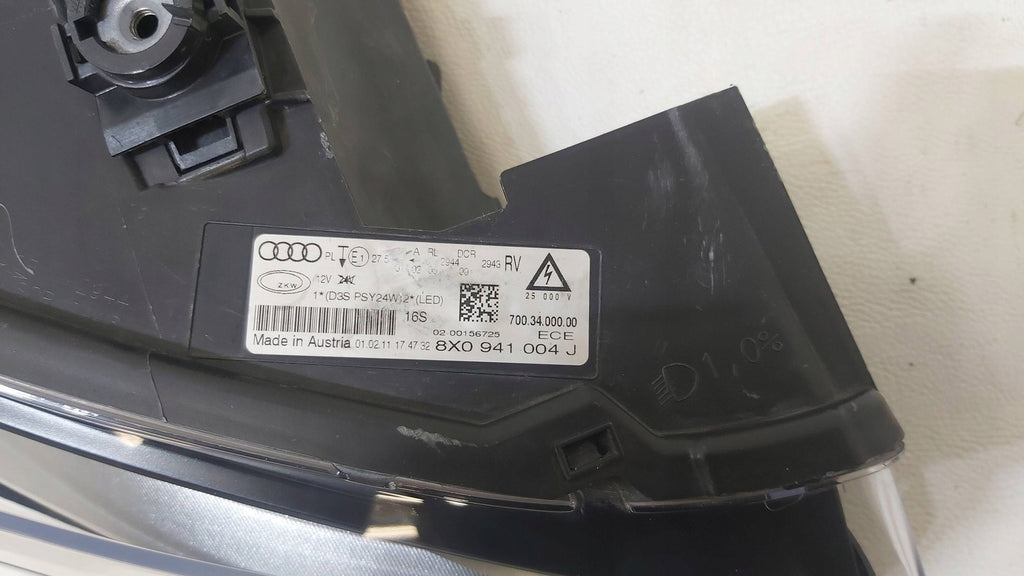 Frontscheinwerfer Audi A1 8X0941004J Bi-Xenon Rechts Scheinwerfer Headlight
