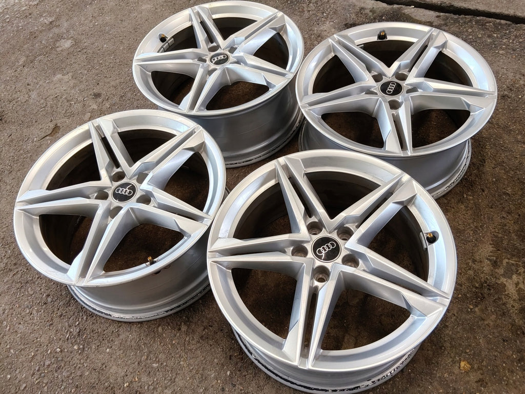 4x Alufelge 18 Zoll 8.0" 5x112 40ET Glanz Silber 8W0601025 Audi A4 B9 Rim Wheel FEL8694444181lk