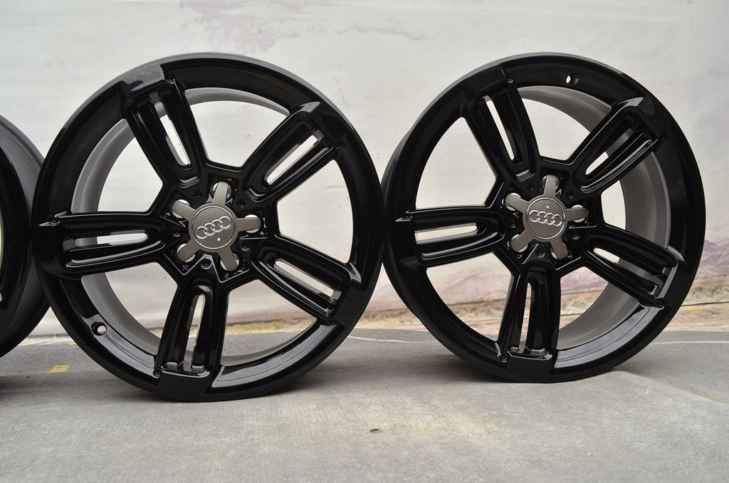 4x Alufelge 18 Zoll 8.0" 5x112 Schwarz 562765964567 Audi C5 A4 B6 B7 Rim Wheel FEL4970353415ny