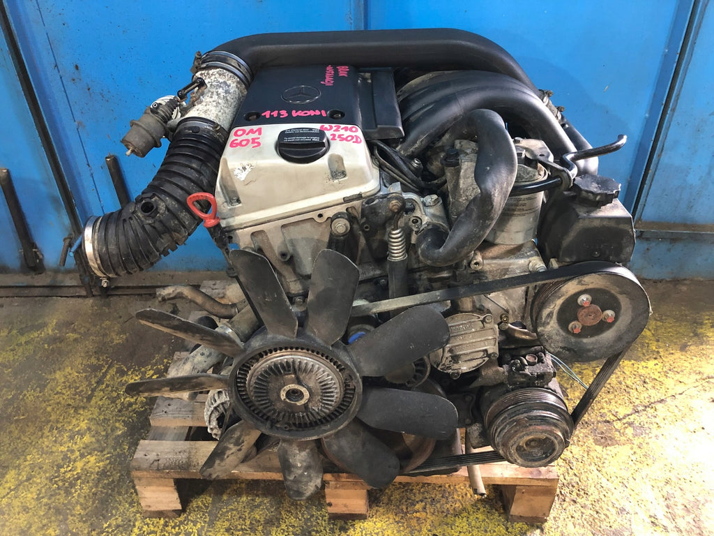 Motor Mercedes-Benz W210 OM605 2.5 113PS 329TKm Diesel Engine Komplett