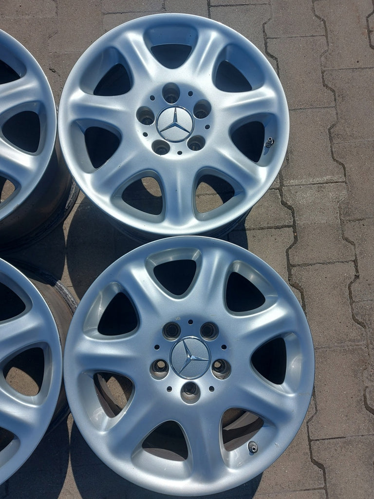 4x Alufelge 16 Zoll 7.5" 5x112 46ET Silber A2204010102 Mercedes-Benz Rim Wheel