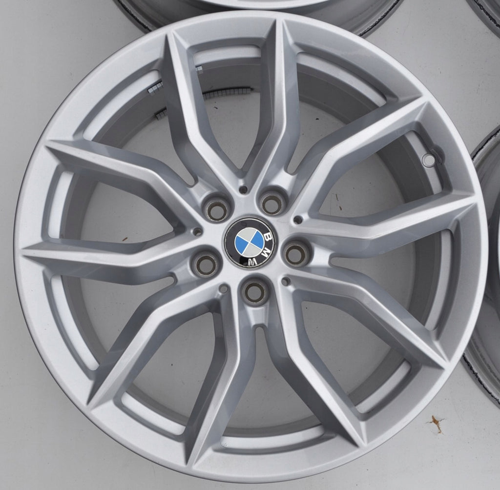 4x Alufelge 19 Zoll 9.0" 5x112 38ET Glanz Silber 6880685 BMW X5 G05 G06 FEL6967511436yz