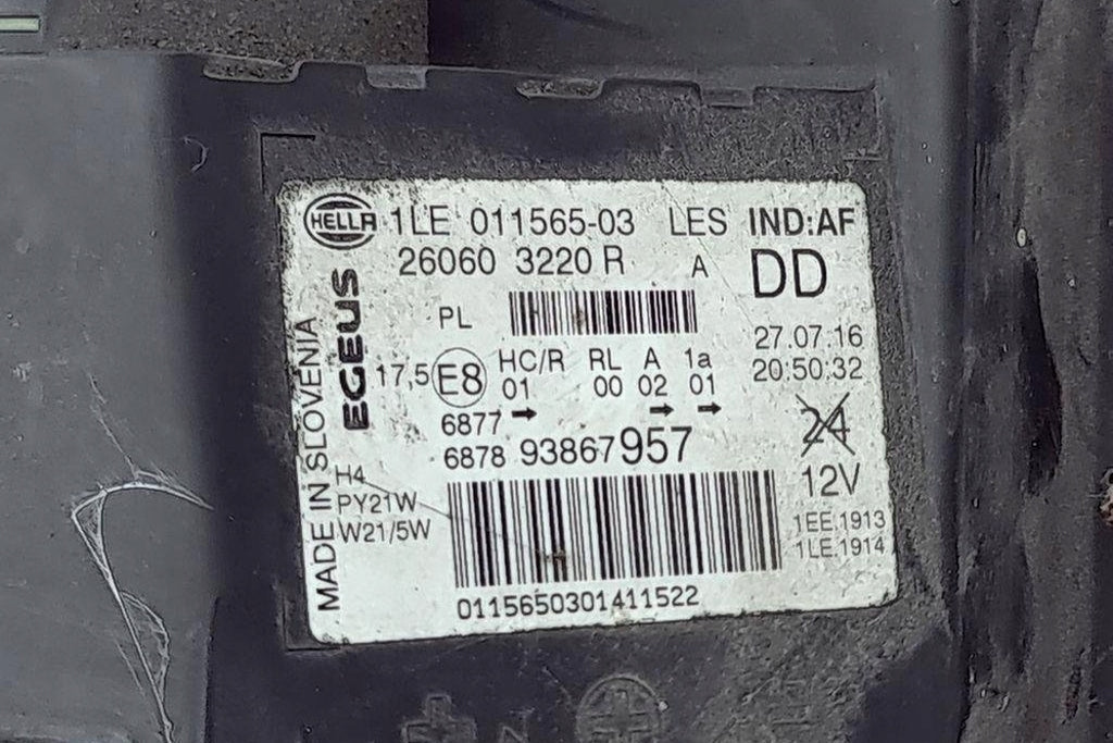 Frontscheinwerfer Opel Vivaro 1LE01156503 Ein Stück (Rechts oder Links)