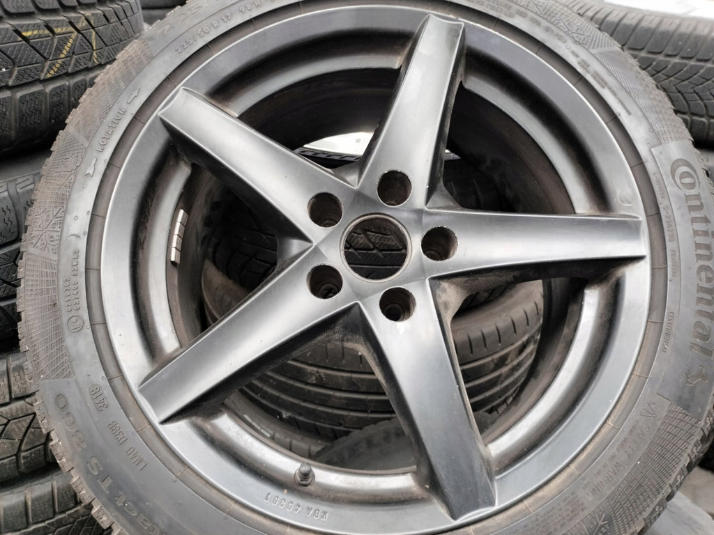 1x Alufelge 17 Zoll 8.0" 5x112 35ET Matt Schwarz KBA45651 Rim Wheel FEL2324562880qn