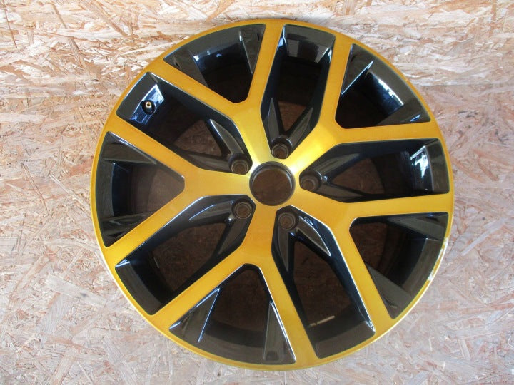 1x Alufelge 18 Zoll 8.0" 5x112 44ET Glanz Gelb 5C0601025BS VW Beetle Rim Wheel FEL4266901023qu