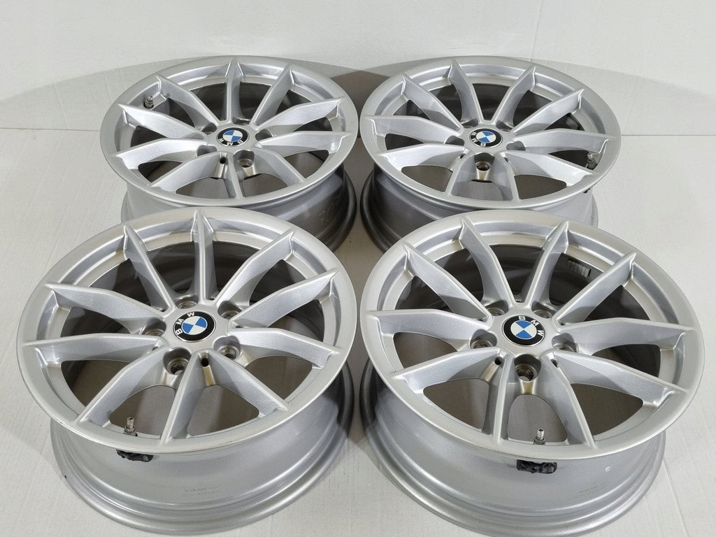 4x Alufelge 16 Zoll 6.5" 5x112 22ET Glanz Silber 6876921 BMW Rim Wheel FEL1283093627vd