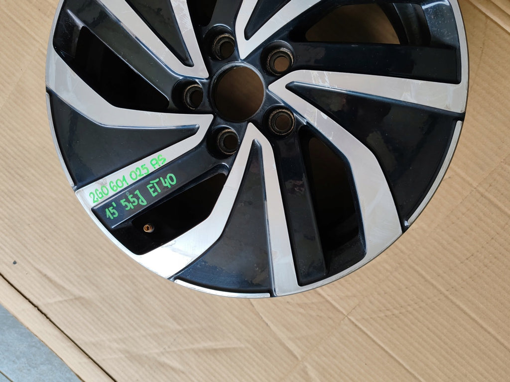 1x Alufelge 15 Zoll 5.5" 5x112 40ET 2G0601025AS VW Polo Rim Wheel FEL1154157524sc