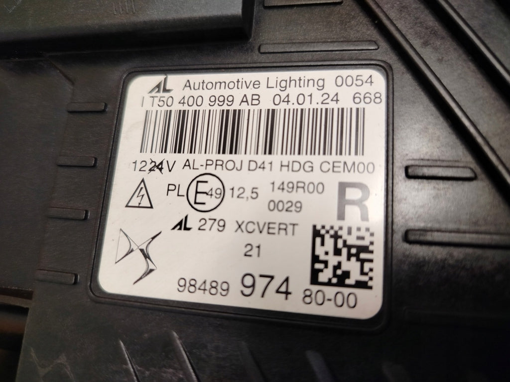 Frontscheinwerfer Citroën Ds4 9848997480 Full LED Rechts Scheinwerfer Headlight