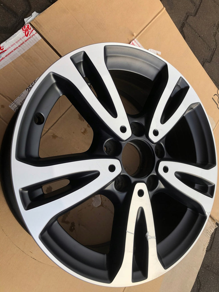 1x Alufelge 16 Zoll 6.5" 5x112 49ET Mercedes-Benz Rim Wheel