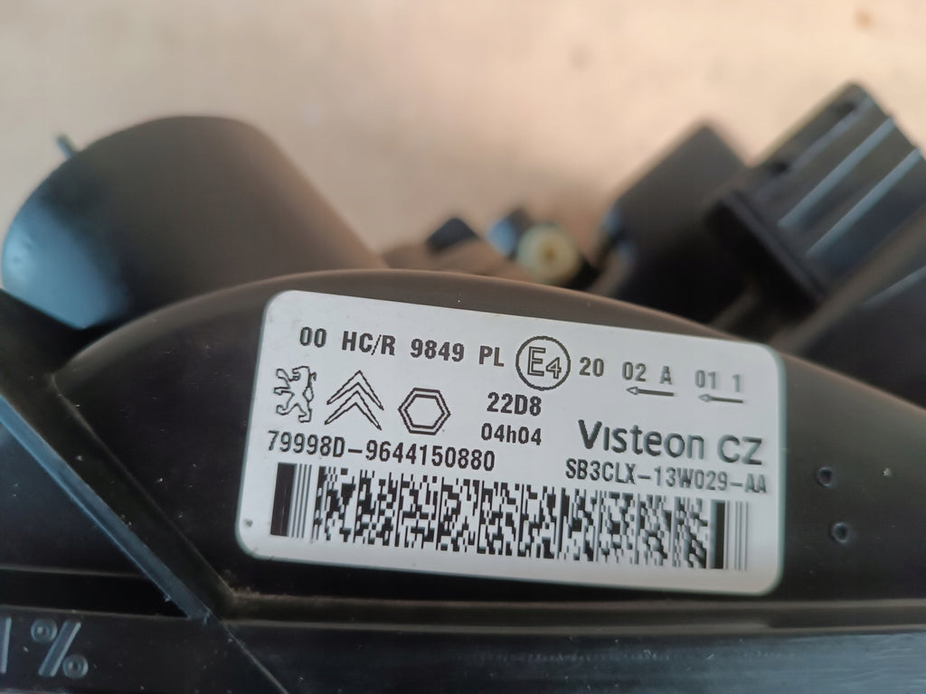 Frontscheinwerfer Citroën Berlingo SB3CLX-13W029-AA Rechts Headlight