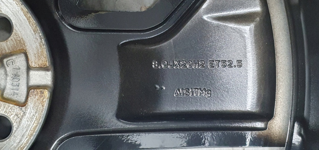 1x Alufelge 20 Zoll 8.0" 5x108 52 5ET Glanz Schwarz 32358543 Volvo Xc60 Ii FEL8424433487ez
