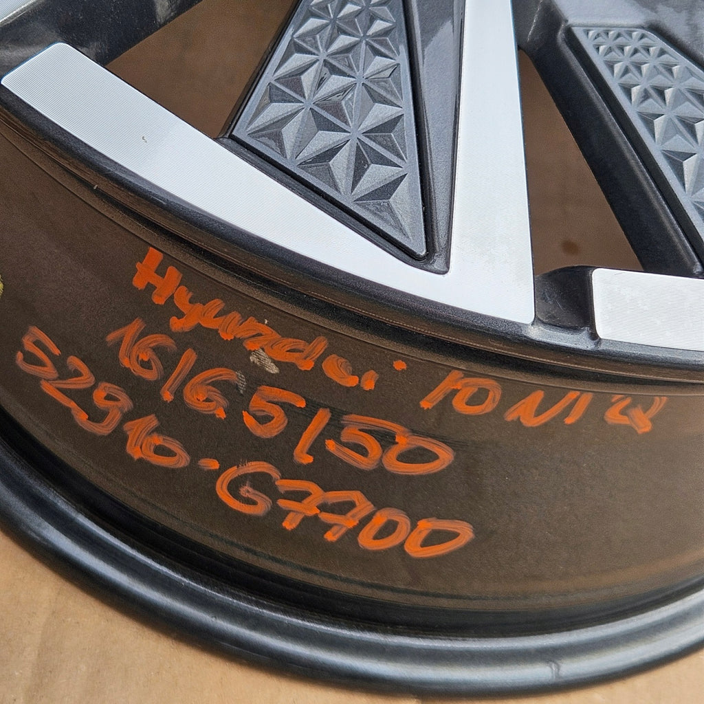 1x Alufelge 16 Zoll 6.5" 5x114.3 50ET Glanz Grau 52910-G7700 Hyundai Ioniq Mg FEL1074042283bz