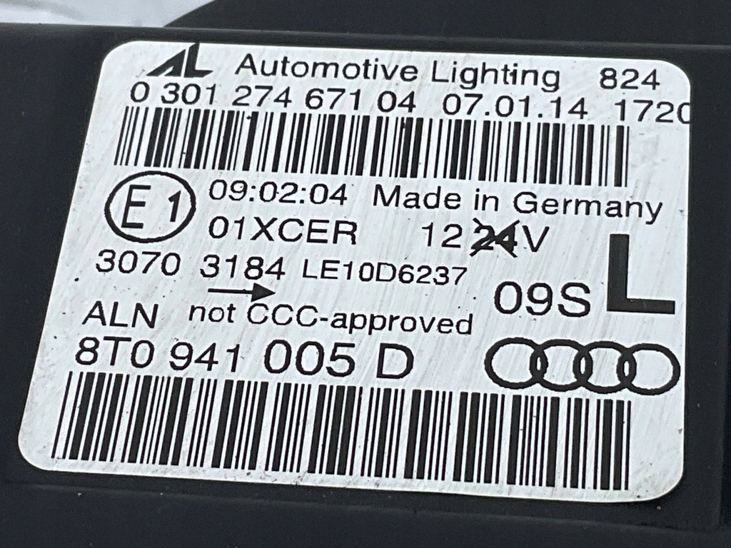 Frontscheinwerfer Audi A5 8T0941005D Links Scheinwerfer Headlight SCH1789764596re