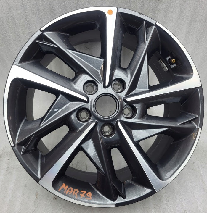 1x Alufelge 17 Zoll 7.0" 5x114.3 53ET Glanz Graphit 52910G4720 Hyundai I30 Mg FEL5543471472lx
