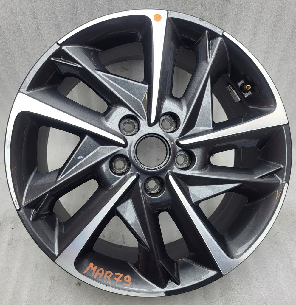 1x Alufelge 17 Zoll 7.0" 5x114.3 53ET Glanz Graphit 52910G4720 Hyundai I30 Mg FEL5543471472lx