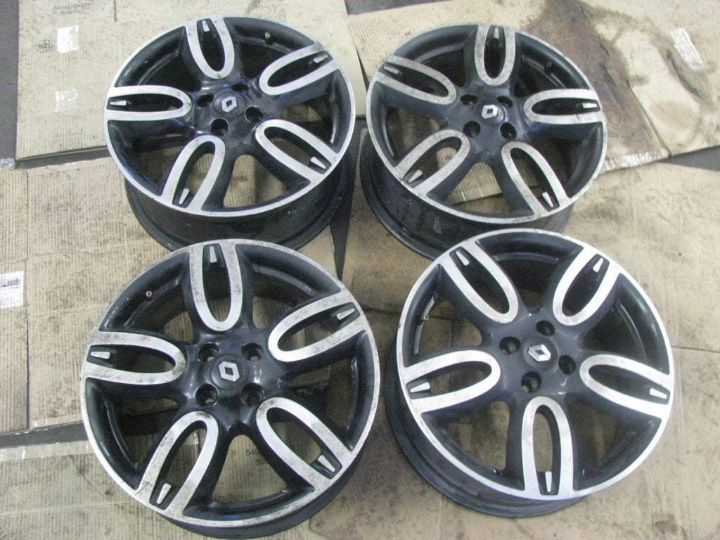 4x Alufelge 17 Zoll 7.0" 4x100 55ET Glanz Schwarz 403000076R Renault Rim Wheel FEL6343381812vf