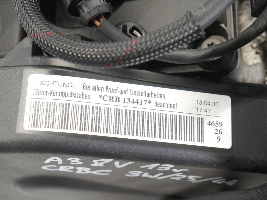 Motor Audi VW A3 CRBC 2.0 TDI 150PS 110kW 131TKm Diesel Engine Unkomplett