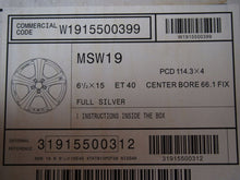 Laden Sie das Bild in den Galerie-Viewer, 1x Alufelge 15 Zoll 6.5" 4x114.3 40ET KBA47332 Nissan I Rim Wheel FEL2033400682ca